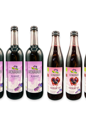 Aroniasaft und Herzbluatsaft im Paket