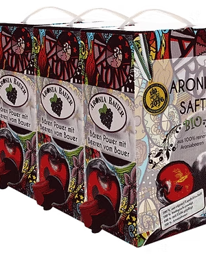 Bio Aronia Saft - ungesüßt 3 x 3lt