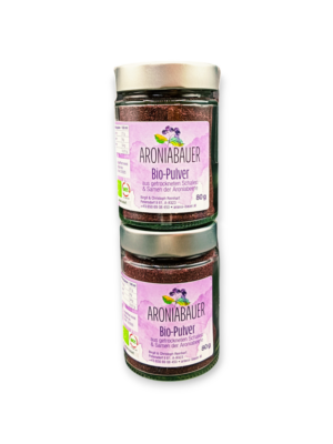 Bio Aronia Pulver - gemahlene Schalen 80g